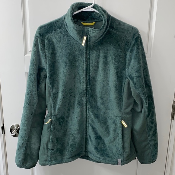 L.L.Bean Women’s Luxe Fleece Jacket size Med Petite Item #: CA505364 sage - Picture 1 of 8
